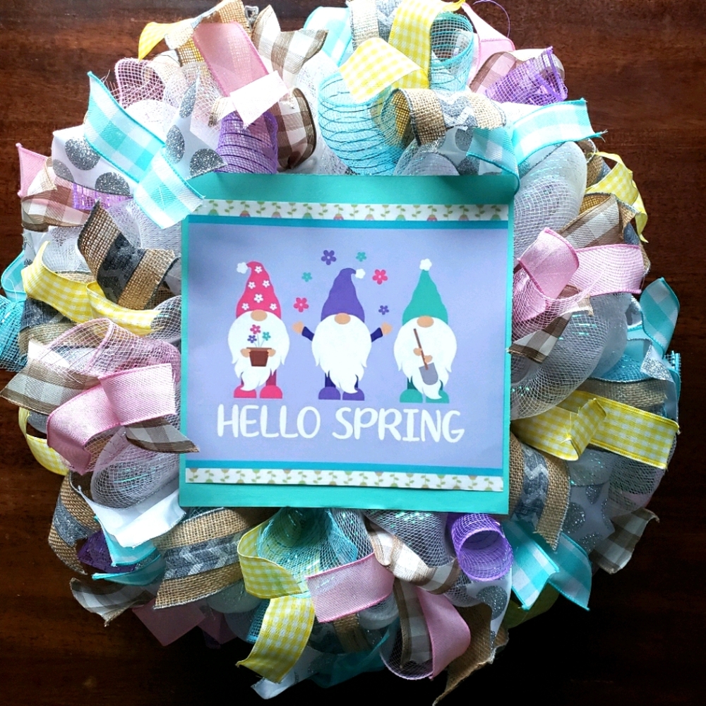 Hello Spring/ Gnome Wreath